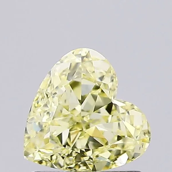 1.06ct HEART Fancy Yellow VS1 Coloured Lab diamond
