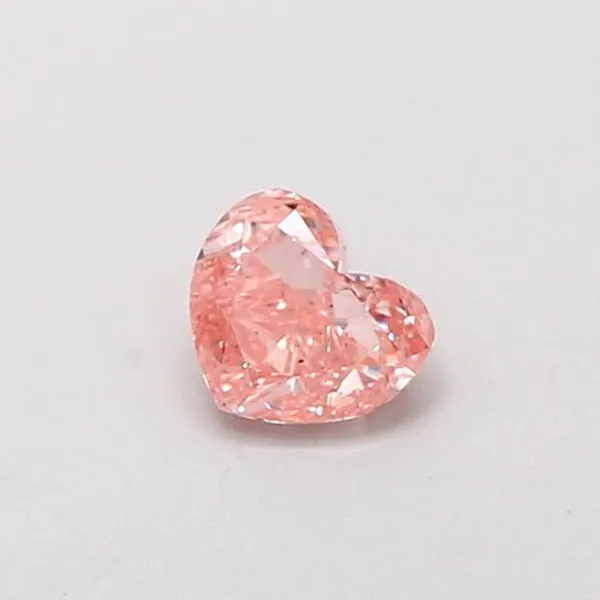 0.35ct HEART Fancy Intense Pink VS2 Coloured Lab diamond