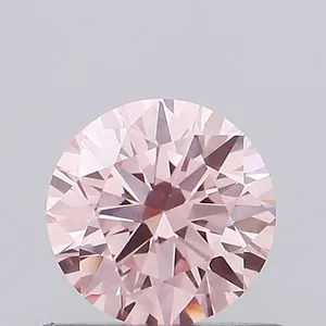 0.47ct ROUND Fancy Vivid Pink VS1 Coloured Lab diamond