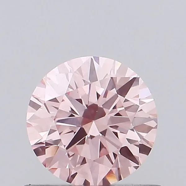 0.47ct ROUND Fancy Vivid Pink VS1 Coloured Lab diamond