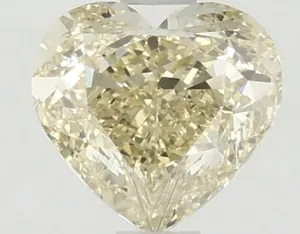 1.38ct HEART Fancy Intense Yellow VVS2 Coloured Lab diamond