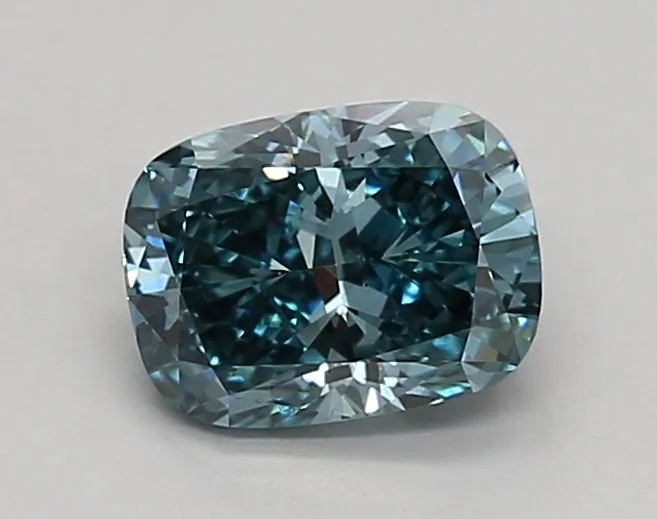 0.90ct CUSHION Fancy Vivid Blue VS1 Coloured Lab diamond
