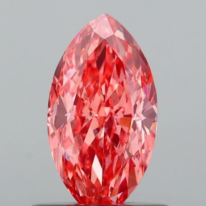 1.15ct MARQUISE Fancy Vivid Pink VS1 Coloured Lab diamond