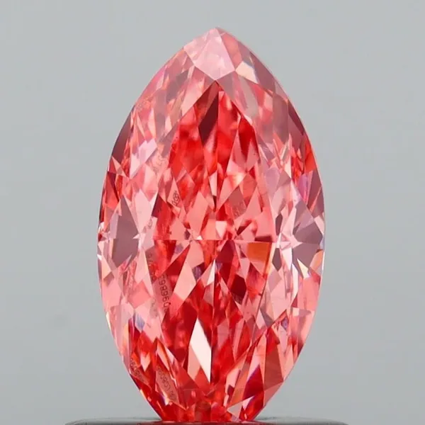 1.15ct MARQUISE Fancy Vivid Pink VS1 Coloured Lab diamond