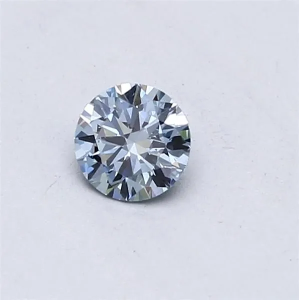 0.31ct ROUND Fancy Intense Blue VVS1 Coloured Lab diamond