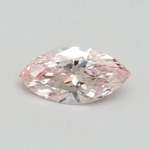 0.32ct MARQUISE Fancy Pink VVS2 Coloured Lab diamond