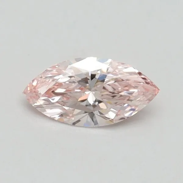 0.32ct MARQUISE Fancy Pink VVS2 Coloured Lab diamond