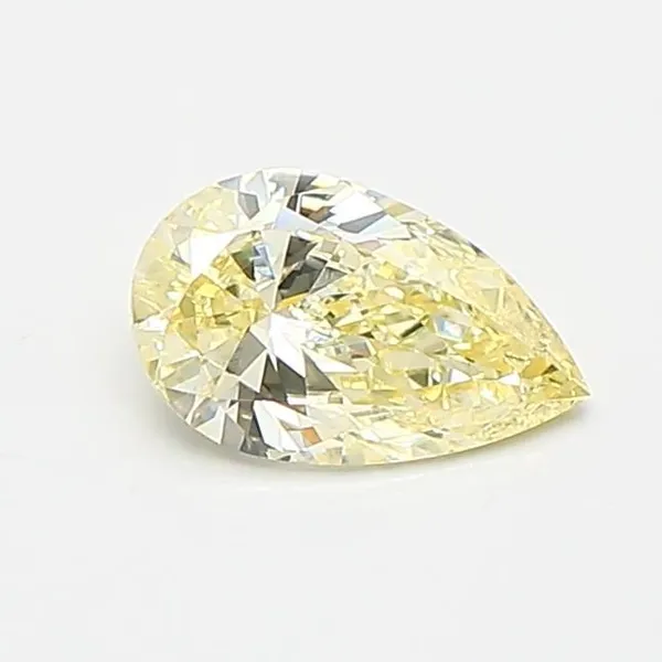 0.44ct PEAR Fancy Yellow VVS2 Coloured Lab diamond