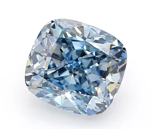 1.06ct CUSHION Fancy Vivid Blue VVS1 Coloured Lab diamond