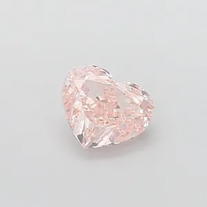 1.43ct HEART Fancy Intense Pink VS1 Coloured Lab diamond