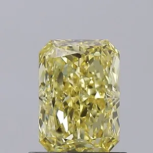 1.05ct RADIANT Fancy Intense Yellow VVS2 Coloured Lab diamond