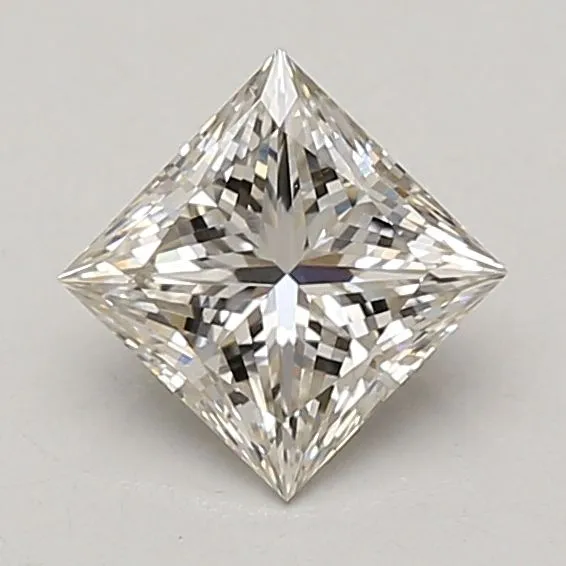 1.05ct PRINCESS Fancy Vivid Blue VS1 Coloured Lab diamond