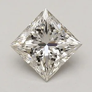 1.05ct PRINCESS Fancy Vivid Blue VS1 Coloured Lab diamond