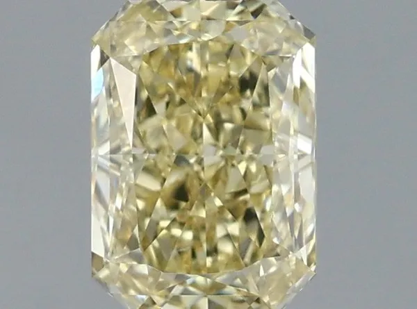 1.07ct RADIANT Fancy Yellow VVS2 Coloured Lab diamond