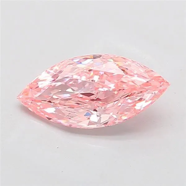 2.26ct MARQUISE Fancy Vivid Pink VVS2 Coloured Lab diamond