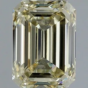 1.02ct EMERALD Fancy Light Yellow VVS2 Coloured Lab diamond