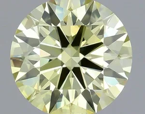 0.53ct ROUND Fancy Yellow VVS1 Coloured Lab diamond