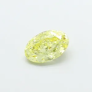 1.03ct OVAL Fancy Intense Yellow VS2 Coloured Lab diamond