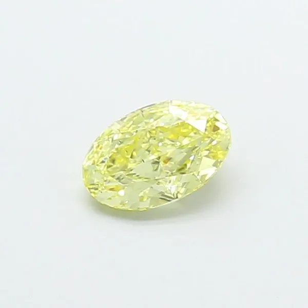 1.03ct OVAL Fancy Intense Yellow VS2 Coloured Lab diamond