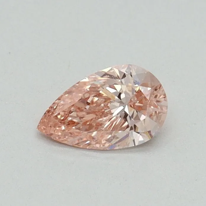 0.31ct PEAR Fancy Intense Pink VS2 Coloured Lab diamond