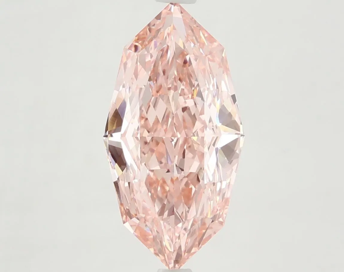 2.75ct MARQUISE Fancy Vivid Pink VS1 Coloured Lab diamond
