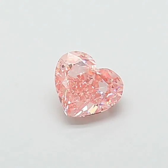 1.04ct HEART Fancy Vivid Pink VS1 Coloured Lab diamond