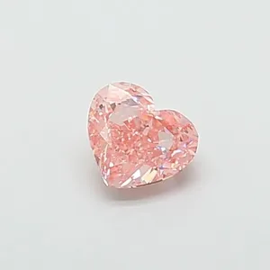 1.04ct HEART Fancy Vivid Pink VS1 Coloured Lab diamond
