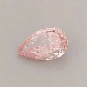 0.32ct PEAR Fancy Vivid Pink VS1 Coloured Lab diamond
