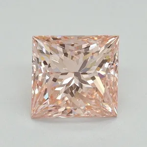 0.97ct PRINCESS Fancy Intense Pink VS1 Coloured Lab diamond