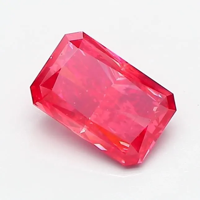 1.00ct RADIANT Fancy Vivid Pink VS2 Coloured Lab diamond
