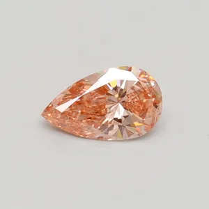 0.43ct PEAR Fancy Intense Pink VS1 Coloured Lab diamond