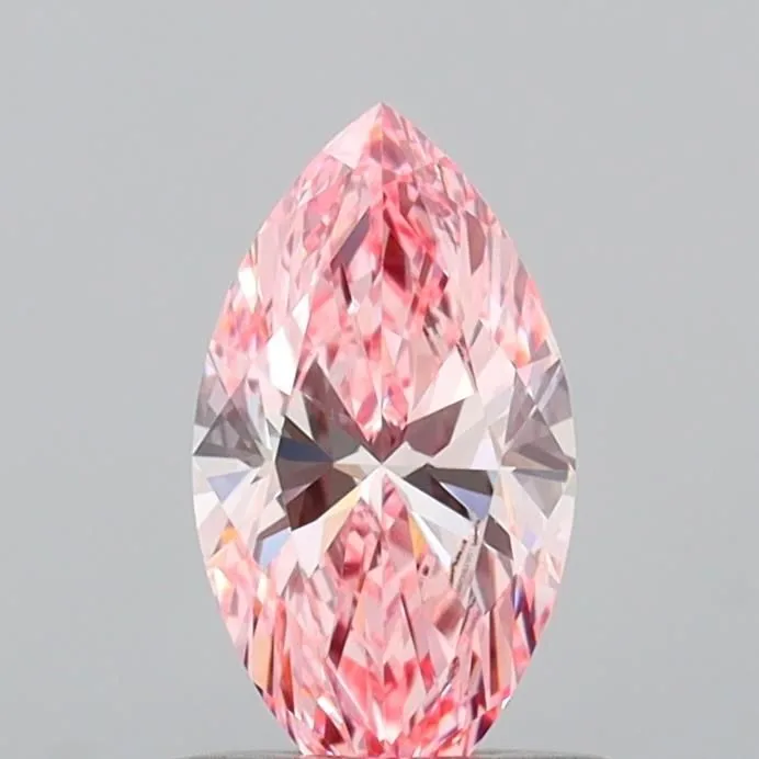 1.02ct MARQUISE Fancy Vivid Pink VS1 Coloured Lab diamond