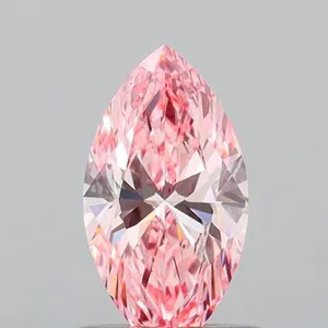 1.02ct MARQUISE Fancy Vivid Pink VS1 Coloured Lab diamond
