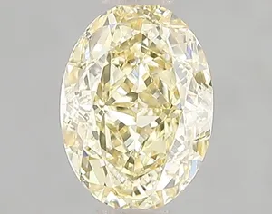 1.09ct OVAL Fancy Yellow VS1 Coloured Lab diamond