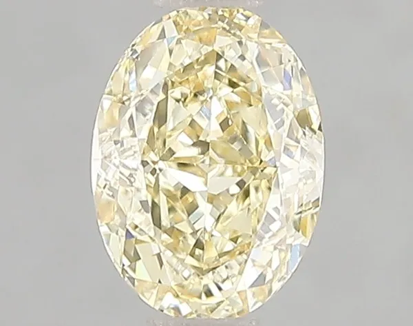1.09ct OVAL Fancy Yellow VS1 Coloured Lab diamond