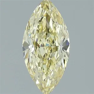 1.58ct MARQUISE Fancy Yellow VS2 Coloured Lab diamond