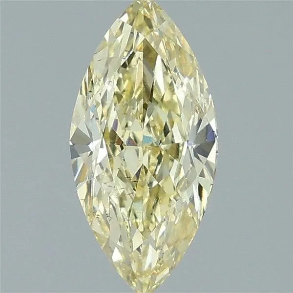 1.58ct MARQUISE Fancy Yellow VS2 Coloured Lab diamond