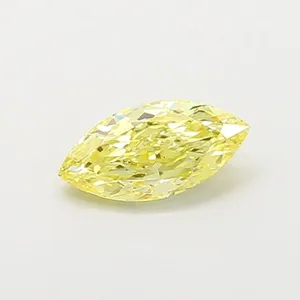 1.04ct MARQUISE Fancy Intense Yellow VS1 Coloured Lab diamond