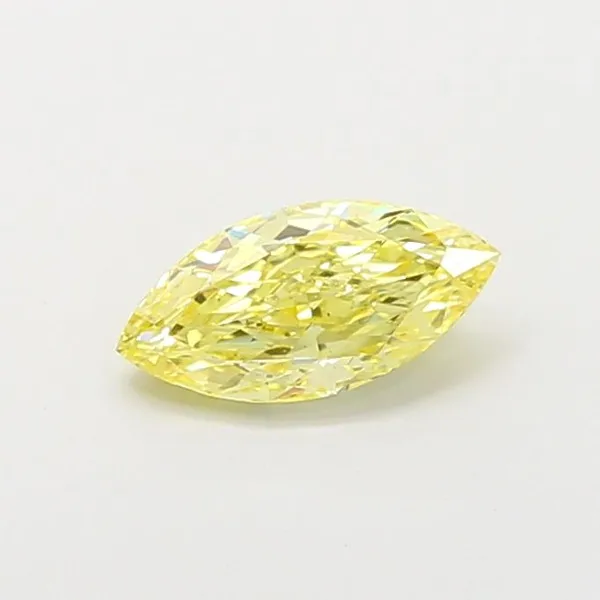 1.04ct MARQUISE Fancy Intense Yellow VS1 Coloured Lab diamond