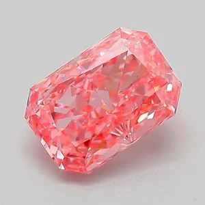 1.06ct RADIANT Fancy Vivid Pink VVS2 Coloured Lab diamond