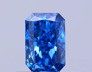0.53ct RADIANT Fancy Vivid Blue VS1 Coloured Lab diamond