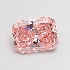0.98ct RADIANT Fancy Intense Pink VS1 Coloured Lab diamond