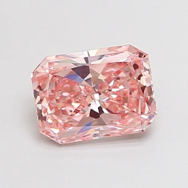 0.98ct RADIANT Fancy Intense Pink VS1 Coloured Lab diamond