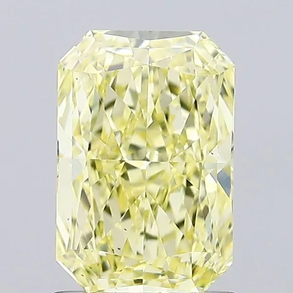 1.24ct RADIANT Fancy Intense Yellow VS1 Coloured Lab diamond