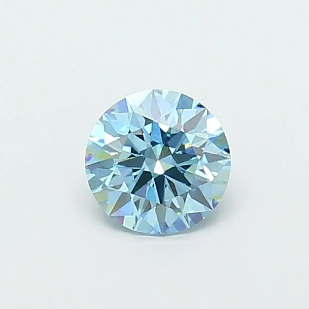 1.09ct ROUND Fancy Vivid Blue VS1 Coloured Lab diamond