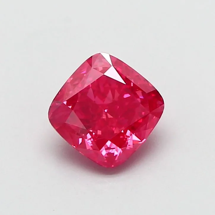 1.02ct CUSHION Fancy Vivid Pink VS2 Coloured Lab diamond