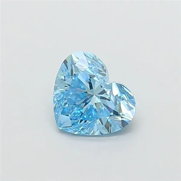 1.51ct HEART Fancy Intense Blue VS2 Coloured Lab diamond