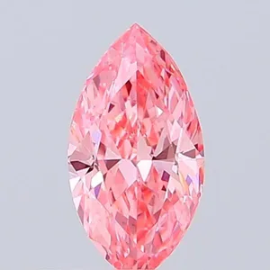 0.47ct MARQUISE Fancy Vivid Pink VS1 Coloured Lab diamond