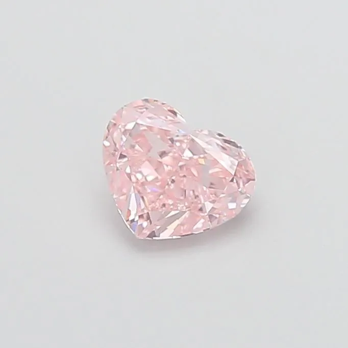 1.01ct HEART Fancy Intense Pink VS1 Coloured Lab diamond