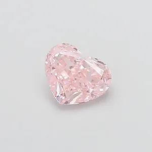 1.01ct HEART Fancy Intense Pink VS1 Coloured Lab diamond
